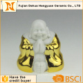 Gold Plating Ceramic Buddha for Home Decoration